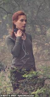 Civil war , when natasha is on the run from the government following when is it coming out? Black Widow Pic Excl Scarlett Johansson Appears On Set As Filming Begins For Spin Off Daily Mail Online