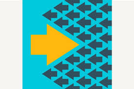 Arrow Moves Against The Mainstream Illustration Flat Illustration Mood Board