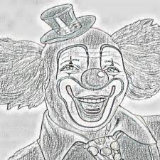 Drawing the scary looking clown gremlins from dark deceptions. Clown Pencil Drawing Black White Free Image From Needpix Com