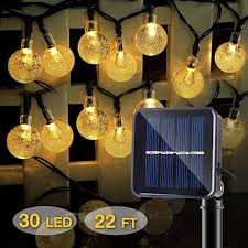 Idesion Led Solar Lichterkette Mit Led Kugel 8 Modi Ip65 Wasserdicht Warmweiss Lichterkette 6 5m 30 L In 2020 Solar Lichterkette Lichterkette Draussen Lichterkette