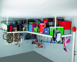 Hyloft 01031 silver folding hanging shelves from ceiling. 10 Great Overhead Storage Ideas For The Garage