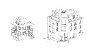 Axonometrie Altes Neues Haus Jom Architekten Zurich