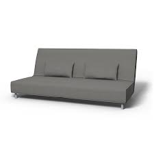 Beddinge Sofa Covers Sofa Bed Regular Fit Using The Fabric Simply Cotton Zinc Grey Sofa Sofa Bed 3 Seater Sofa Bed