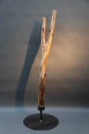 Baumstamm Garderobe Mit Einem Stahlstander Kleiderstander Treibholz Stahl Und Baum