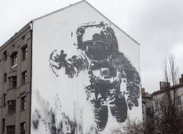 Cosmonaut Mural By Victor Ash Berlin Street Art Art Graffiti