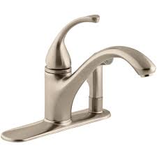 Rely on genuine kohler replacement parts including valve kits, pressure balance kits, toggle and diverter assemblies to keep your kohler products running in optimal condition. Kohler K 10413 Bn Brushed Nickel Forte Spray Kitchen Faucet Includes Side Sprayer And Cover Plate Faucetdirect Com