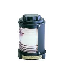 Perko Single Lens Navigation Light White Masthead Light 1128 Black Plastic