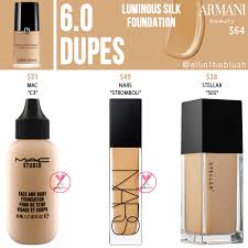 Giorgio armani luminous silk perfect glow flawless foundation 7.8 bnib. Armani Beauty 6 0 Luminous Silk Foundation Dupes All In The Blush