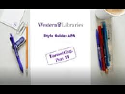 Apa Style Guide Formatting Ii Reference List Appendices And Table Figures Youtube