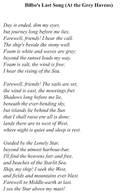 Bilbo S Last Song Lyrics From Tolkien Cro Net Bilbo S Last Song Light Words Songs