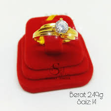 Cincin kawin / weddingrings, kota bekasi. Tunang Cincin Emas 916 Habib Jewel Nusagates