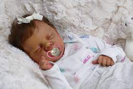 Buy Icradle Black Realistic Reborn Baby Dolls Girls 18 Inch African American Lifelike Sleeping Newborn Baby Doll Gift Set Online In Vietnam B094d83jlm