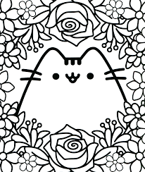Pusheen Coloring Book Pusheen Pusheen The Cat Pusheen Coloring Pages Cute Coloring Pages Cartoon Coloring Pages