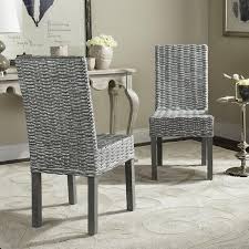Willow Side Chair In Grey White Wash In 2020 Wicker Dining Chairs Dining Chairs Solid Wood Dining Chairs