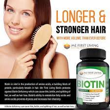 Biotin and pantothenic acid (vitamin b5) have been used as alternative treatments for hair loss. Buy Premium Biotin 5 000 Mcg Per Capsule Vegan Friendly More Me First Living