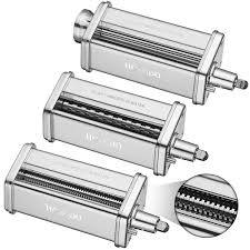 Best reviews guide analyzes and compares all pasta roller for kitchenaid mixers of 2021. Pasta Maker Machine For Kitchenaid Mixer Attachments With 3 Pieces Pasta Roller And Cutter Set As Kitchenaid Mixer Accessories By Hozodo Buy Online In Gambia At Gambia Desertcart Com Productid 158619712