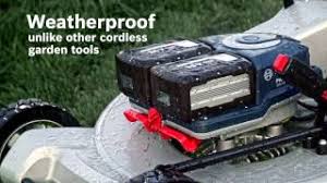 Related searches for blue tools bosch: Bosch Professional Cordless Garden Tools Lawnmowers Weatherproof Youtube