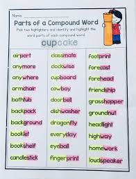Compound Words Worksheets And Activities Compound Words Compound Words Worksheets Compound Words Activities