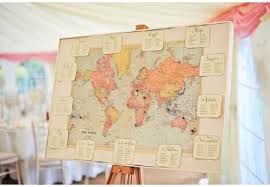 World Map Seating Chart Uk Wedding Styling Decor Blog