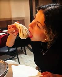 Odd way to eat dumplings 😂😳
