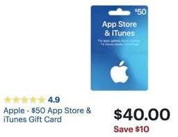 Best Buy Black Friday Apple 50 App Store Itunes Gift Card For 40 00 Itunes Gift Cards Itunes Card Codes Itunes Card