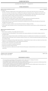 servicenow business analyst resume