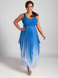 Beautiful Blue Plus Size Beach Wedding Dress For Mother Of The Bride Evening Dresses Plus Size Fashion Plus Size Fashion