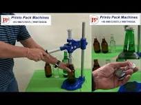 Crown cap sealing machine | how to seal crown cap bottle | Glass bottle crown cap sealing machine
