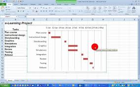 how to create a basic gantt chart in excel 2010 project