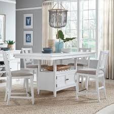 With a classic design that's right at home in most any home,. Magnussen Home Heron Cove D4400 42 4x82 5 Piece Counter Height Dining Set With Storage Upper Room Home Furnishings Pub Table And Stool Sets