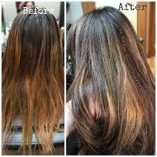 Used Redken Ph Bonder Added To All My Colors While Correcting This Balayage Mixture Of Blonde Brown Re Hair Color Experts Color Correction Hair Hair Color