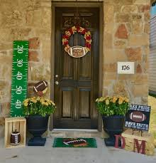 Football Fall Front Porch Fall Decor Hobby Lobby Football Wreath Front Porch Decorating Porch Decorating Football Decorations