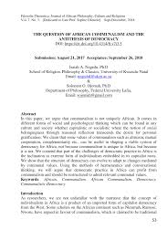 We did not find results for: Pdf The Question Of African Communalism And The Antithesis Of Democracy