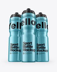 Download Three Metallic Sport Bottles Mockup In Bottle Mockups On Yellow Images Object Mockups
