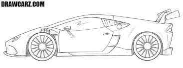 How To Draw A Race Car Drawcarz Race Car Coloring Pages Simple Car Drawing Cars Coloring Pages