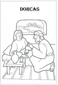 We used this story as an extension to 'thank you god for our hands'. Peter Raises Dorcas Coloring Pages