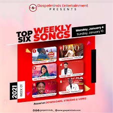 Melodic, soulful and stirring, gospel music is unique in its ability to move people — emotionally and spiritually. New Song 2021 Download Mp3 Top 6 Nigerian Gospel Music 1st Week