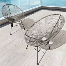 Select from premium backyard chairs of the highest quality. Starsong Hidalgo Wicker Patio Chairs Grey Set Of 2 Bs036 Rona