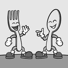 Spoon And Fork Inkblot Cartoon Style Vector Download Free Vectors Clipart Graphics Vector Art A wide variety of cartoon fork spoon options are available to you, such as metal. fork inkblot cartoon style vector
