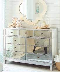 Bring Glamour Sparkle To Coastal Decor With Mirrored Furniture Decorations Shop The Look Mirrored Furniture Mirrored Bedroom Furniture Coastal Style Furniture