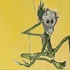 Alien Figure Painting By Kurt Cobain Kurt Cobain Art Album Art Kurt Cobain Painting