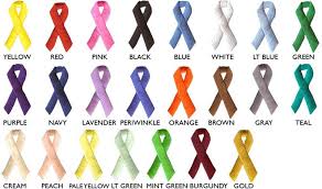 Embroidered Awareness Ribbon Appliques