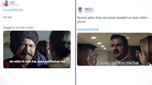 Youtube vs tiktok memes | memesutra. Uninstalltiktok Funny Memes Jokes Take Over Twitter As Netizens Have Not Yet Made Peace With Youtube Vs Tiktok Feud Latestly