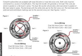 Subwoofer speaker amp wiring diagrams kicker subwoofer speaker. Dual 4 Ohm Wiring Diagram
