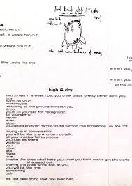 The Bends Album Release Mon 13 Mar 1995 2nd Studio Album Released By Parlophone The Bends Was Produced Radiohead Lyrics Radiohead High And Dry Radiohead