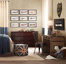 Get Inspired To Decorate A Plane Themed Bedroom Discover More Luxurious Furniture For Kids Www Circu Net Boy Room Vintage Boys Bedrooms Vintage Boys Room