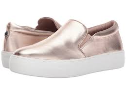 Steve Madden Suede Rose Gold Gills Slip On Sneakers In Pink Lyst