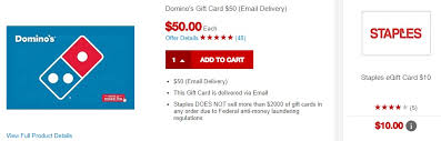 I need printing services or assistance with a print order. Expired 5x Opportunity Buy 50 Domino S Egc Get 10 Staples Egc Free