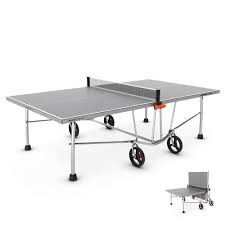 table de ping pong exterieure ppt 530 grise pongori decathlon