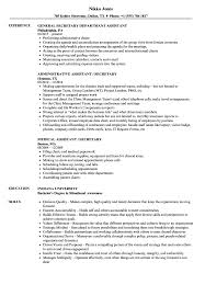 Executive assistant, administrative assistant, executive secretary, office manager and executive admin. Assistant Secretary Resume Samples Velvet Jobs